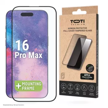 TOTI PREMIUM Premium Tempered Screen Protector Glass 3D Full Cover για Apple iPhone 16 Pro Max