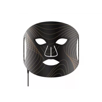 Lunni 7 Colors LED and Near-Infrared Light Silicone LED Facial Mask Μαύρο