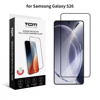 TOTI PREMIUM Tempered Glass 2.5D Screen Protector Full Cover για Samsung Galaxy S26