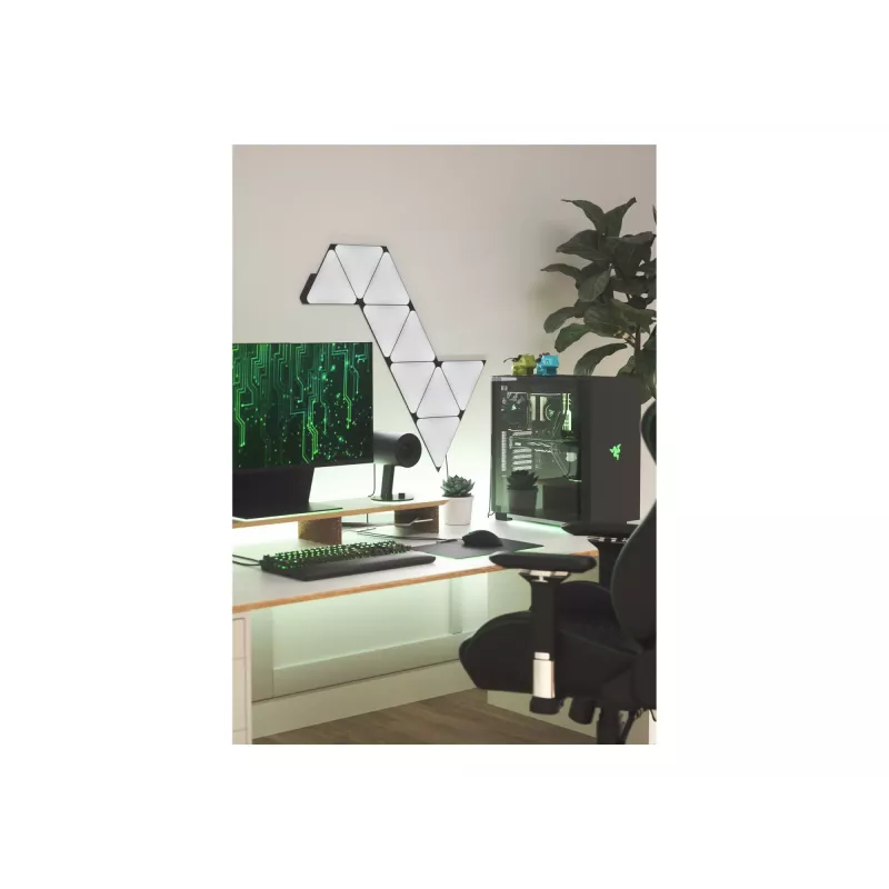Nanoleaf Shapes Black Triangles Starter Kit (9 Πάνελ) 42W WiFi