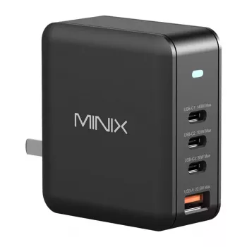 MINIX NEO-P165 GaN φορτιστής με 3x USB-C και 1x USB-A θύρες 165W