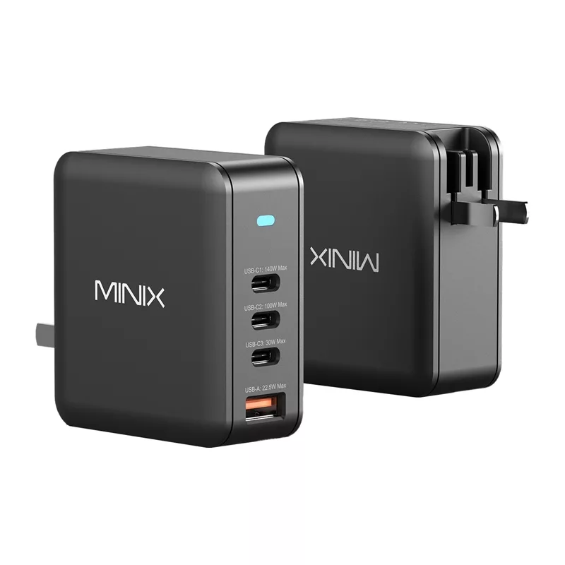 MINIX NEO-P165 GaN φορτιστής με 3x USB-C και 1x USB-A θύρες 165W