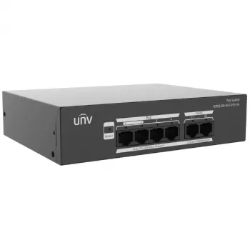POE LANG NSW2100-6GT-POE-IN 6-Port PoE+ Switch με 4 θύρες 10/100Mbps PoE, 1 Gigabit Uplink, 1 SFP, 60W Budget, Unmanaged, Επιτραπέζια/Επιτοίχια τοποθέτηση