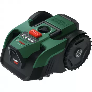 Bosch VISIMOW18V-200 Ρομπότ Κουρέματος Γκαζόν 18V με Μπαταρία 5,0Ah, Ανταλλακτική Λεπίδα, Πράσινο/Μαύρο