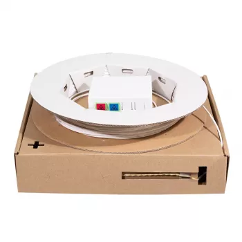 LOGILINK FTTH Πρίζα Σύνδεσης - 2 x SC/APC Simplex Υποδοχές - με Καλώδιο Σύνδεσης 50 m