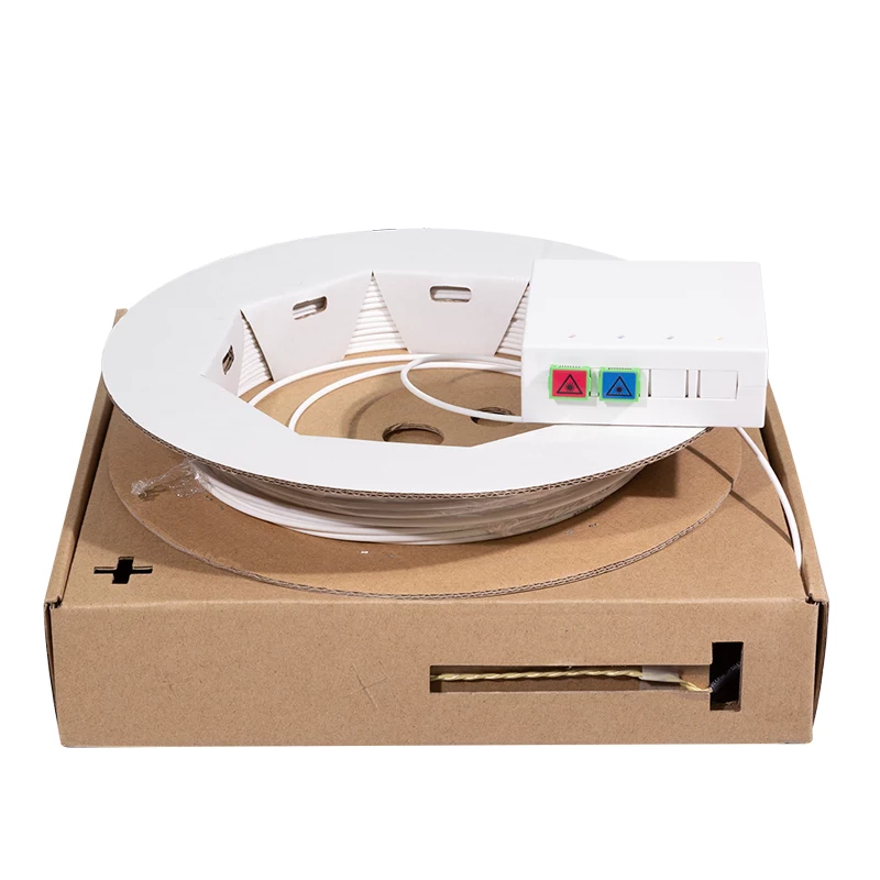 LOGILINK FTTH Πρίζα Σύνδεσης - 2 x SC/APC Simplex Υποδοχές - με Καλώδιο Σύνδεσης 50 m