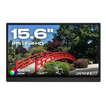 JAPANNEXT JN-MD-i156F-T-LE 15,6 inch φορητή οθόνη IPS Full HD αφής με Mini HDMI, USB-C, ενσωματωμένα ηχεία, μαύρο