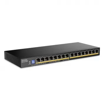 ZyXEL GS1100-16EPS 16-Port Gigabit Unmanaged PoE+ switch με 135W Budget