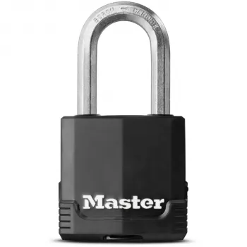 Master Lock M115EURDLF Excell Επενδεδυμένο λουκέτο 49 mm πλάτος τόξου, 38 mm ύψος τόξου, διαφορετικό κλειδί, προστατευτική επικάλυψη, για πύλες, γκαράζ, φράχτες