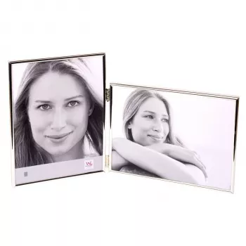 WALTHER Chloe Silver Διπλή Κορνίζα Φωτογραφιών 2x10x15 cm 1x Κατακόρυφη 1x Οριζόντια WD115S