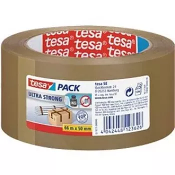 Tesa Ultra Strong Ταινία Συσκευασίας 66m x 50mm Καφέ PVC
