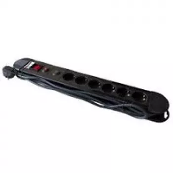 M-CAB πολύπριζο 6S PVC 3M BK PREM - ΠΡΟΣΤΑΣΙΑ ΑΠΟ ΥΠΕΡΤΑΣΗ ΚΑΙ ΥΠΕΡΦΟΡΤΩΣΗ (POW0026)