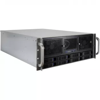 Inter-Tech IPC Storage 4U-4408-L κουτί διακομιστή Rackmount 4U, 8x 3,5 ιντσών Hot-Swap, χωρίς τροφοδοτικό, μαύρο