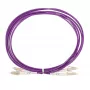 Extralink Καλώδιο patch LC/UPC σε LC/UPC, Multimode OM4 Duplex, 1 m