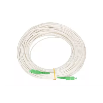 Extralink Καλώδιο patch SC/APC-SC/APC, LSOH, Singlemode, Simplex, G.657A2, 3 mm, 15 m, Λευκό