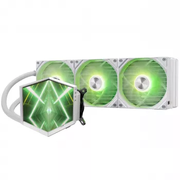 TRYX STAGE ARGB 360 AIO Υγρόψυκτη CPU, Dual-IPS-Display - 360mm, Λευκό