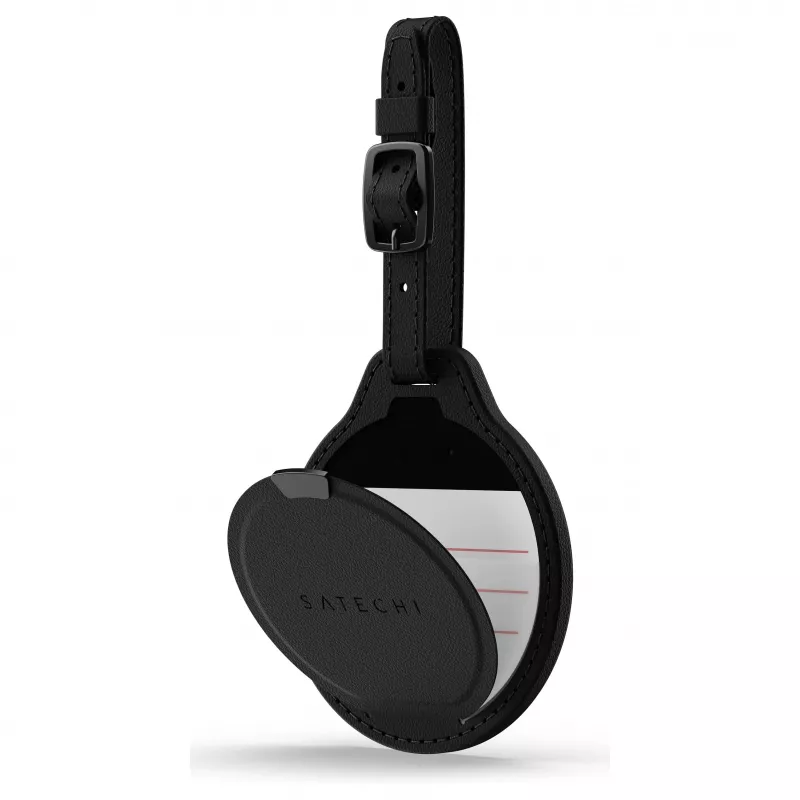 Satechi Vegan-Leder FindAll Καρφίτσα Αποσκευών Μαύρη