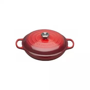 Le Creuset Signature χυτοσίδηρος ρηχή γάστρα 30 cm κερασί