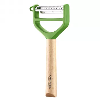 OPINEL T-Duo Ξεφλουδιστήρι Y Ανοξείδωτος Χάλυβας Πράσινο Ξύλο Οξιάς