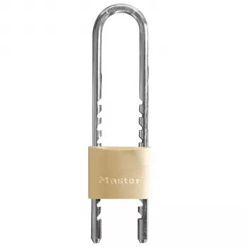 Master Lock 1950EURDCC Ρυθμιζόμενο Λουκέτο με Βραχίονα 50 mm Συμπαγές Ορειχάλκινο Σώμα Κλειδαριά