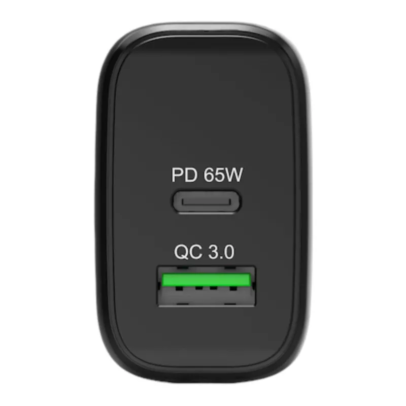 PORT Designs Επιτοίχιος Φορτιστής USB-C PD 65W GaN Βύσμα EU Μαύρο