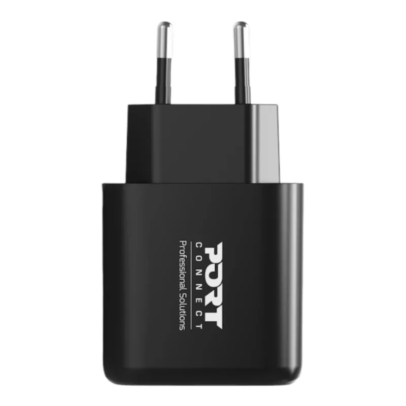 PORT Designs Επιτοίχιος Φορτιστής USB-C PD 65W GaN Βύσμα EU Μαύρο