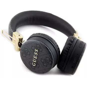 GUESS GUBH704GEMK Ασύρματα Ακουστικά Over-Ear Bluetooth, Μαύρο, 4G Metal Logo