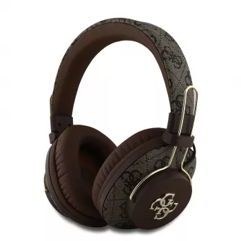 GUESS Ασύρματο Bluetooth Headset 4G Metal Logo Καφέ GUBHS72P4FC4MW