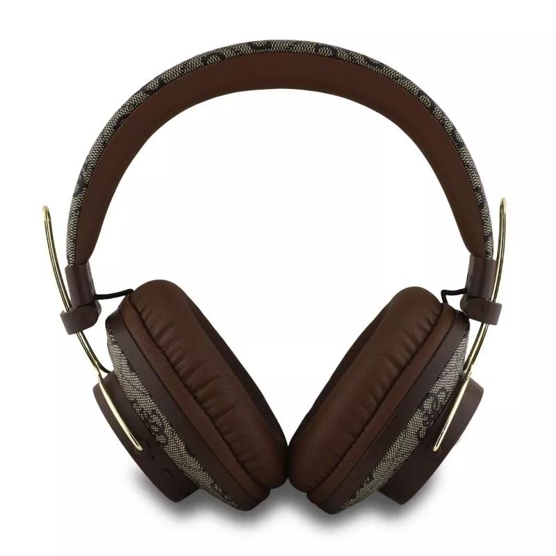 GUESS Ασύρματο Bluetooth Headset 4G Metal Logo Καφέ GUBHS72P4FC4MW