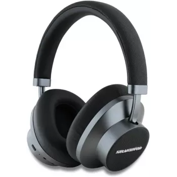 Karl Lagerfeld Saffiano Metal Logo Ασύρματα Bluetooth Ακουστικά On-Ear Μαύρο