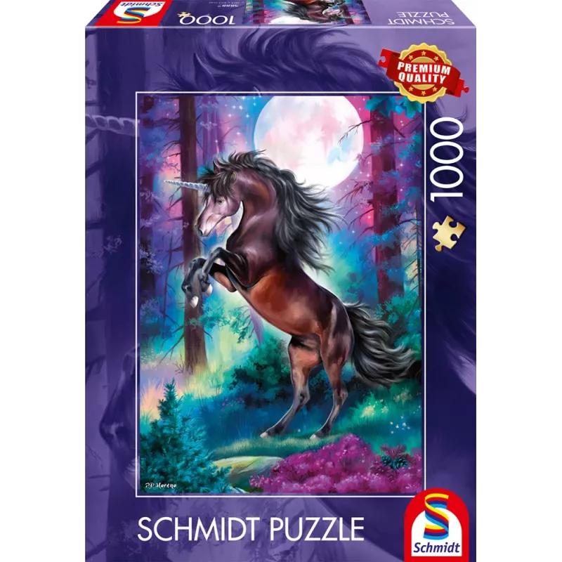 Schmidt Spiele Einhorn bei Vollmond Παζλ 1000 Τεμαχίων