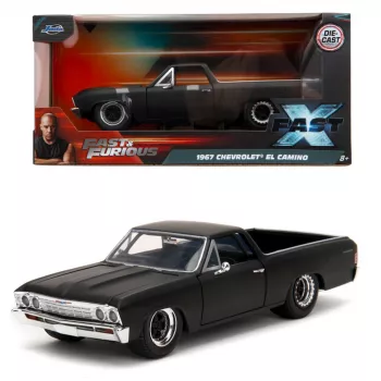 Jada Fast & Furious 1967 Chevrolet El Camino 1:24 Die-Cast Μοντέλο αυτοκινήτου (Ασημί)