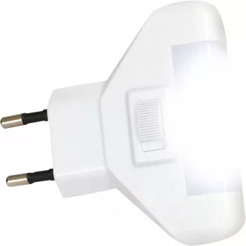 REV Νυχτερινό φωτάκι LED 1W Ψυχρό λευκό Φωτιστικό βύσματος με αισθητήρα λυκόφωτος
