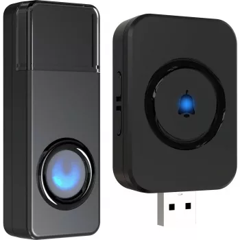 REV Ritter REV Orchestra Wireless Δέκτης κουδουνιού για πρίζα USB, εμβέλεια 100m, Μαύρο