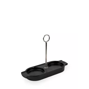 Peugeot Linea Ceramic Mill Δίσκος σταγόνων Satin Black 18 cm