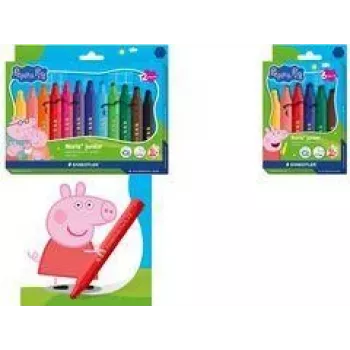 STAEDTLER Noris Junior μαρκαδόροι Peppa Pig συσκευασία 12 τεμ.
