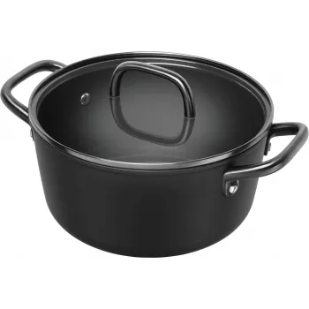 ZWILLING Milano κατσαρόλα σούπας με γυάλινο καπάκι 24 cm, μαύρο