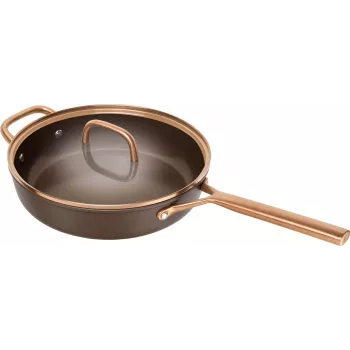 ZWILLING Milano τηγάνι sauté με γυάλινο καπάκι 28 cm, καφέ