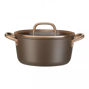 ZWILLING Milano κατσαρόλα σούπας με γυάλινο καπάκι 24 cm, καφέ