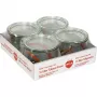 WECK γυάλινο βάζο Tulpe 0,5L σετ με 4