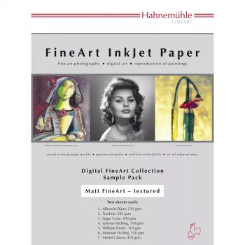 Hahnemühle Digital FineArt Trial Pack - Cotton, Alpha-Cellulose - ματ - A4 (210 x 297 mm)