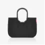 Reisenthel Loopshopper L τσάντα αγορών μαύρη 25L λαβές αλουμινίου