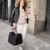 Reisenthel Loopshopper L τσάντα αγορών μαύρη 25L λαβές αλουμινίου