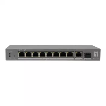LevelOne PoE+ Switch 8xGE PoE/1xGE/1xSFP 120W Unmanaged Πλαστικό