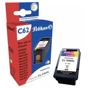 Pelikan Συμβατό δοχείο μελανιού για Canon CL-546XL (τρίχρωμο, υψηλή απόδοση)