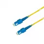 GRAFENTHAL Καλώδιο Patch Οπτικών Ινών OS2 Single-Mode LC/UPC to LC/UPC Duplex 1m Yellow