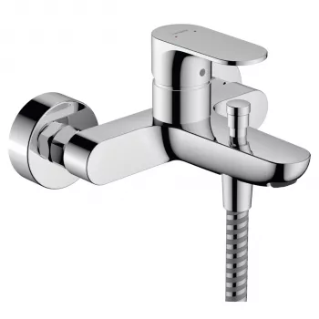 Hansgrohe Rebris S Μπαταρία μπανιέρας με μονό μοχλό Επιτοίχια τοποθέτηση Χρώμιο