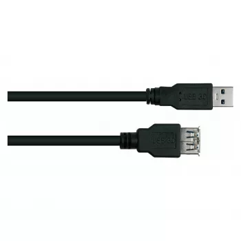 kabelmeister Alcasa UK30P-ASA-050S καλώδιο επέκτασης USB 3.0, βύσμα USB-A αρσενικό σε υποδοχή USB-A θηλυκή, 5 m, μαύρο