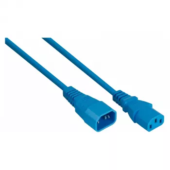 Kabelmeister καλώδιο επέκτασης IEC C14 σε C13, μπλε, 1,8 m, 0,75 mm²