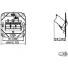 METZ CONNECT E-DAT Modul 3 Port UP0 Cat.6A RJ45 Θωρακισμένος Σύνδεσμος πεδίου